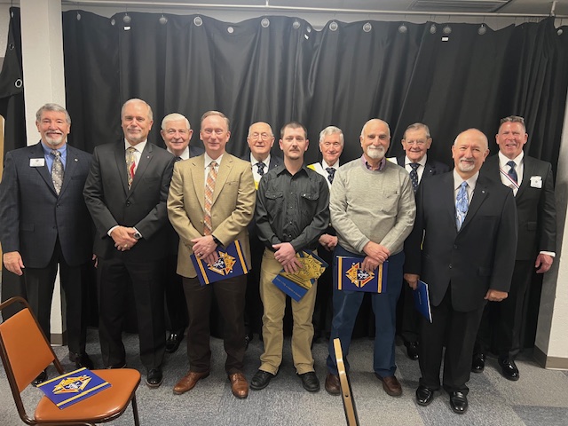 Pictured L-R Gary Wolfer, John Bodin, Tom Donnelly, Darren Reinhart, Gerald Krawczynski, Jeff Ward, Mike Kerwin, Jerry Brandon, Bill Patterson, Dave Banaszynski, Chris Mullaney