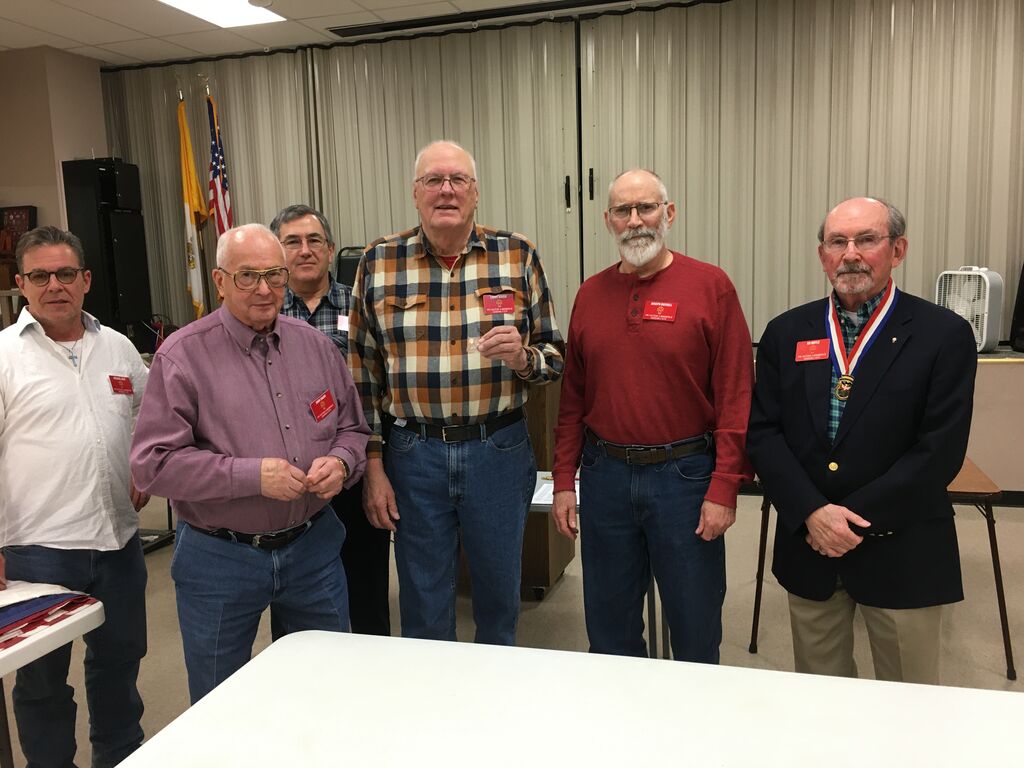 Left to right are Michael Bert, John Sagan, Mike Ritch, Larry Bauer and Joe Russell