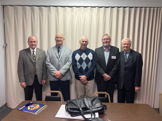 From L-R: Drinnon Hand, David Patric,k Philip Amrhein, Guy Richardson, Edward Pawelski